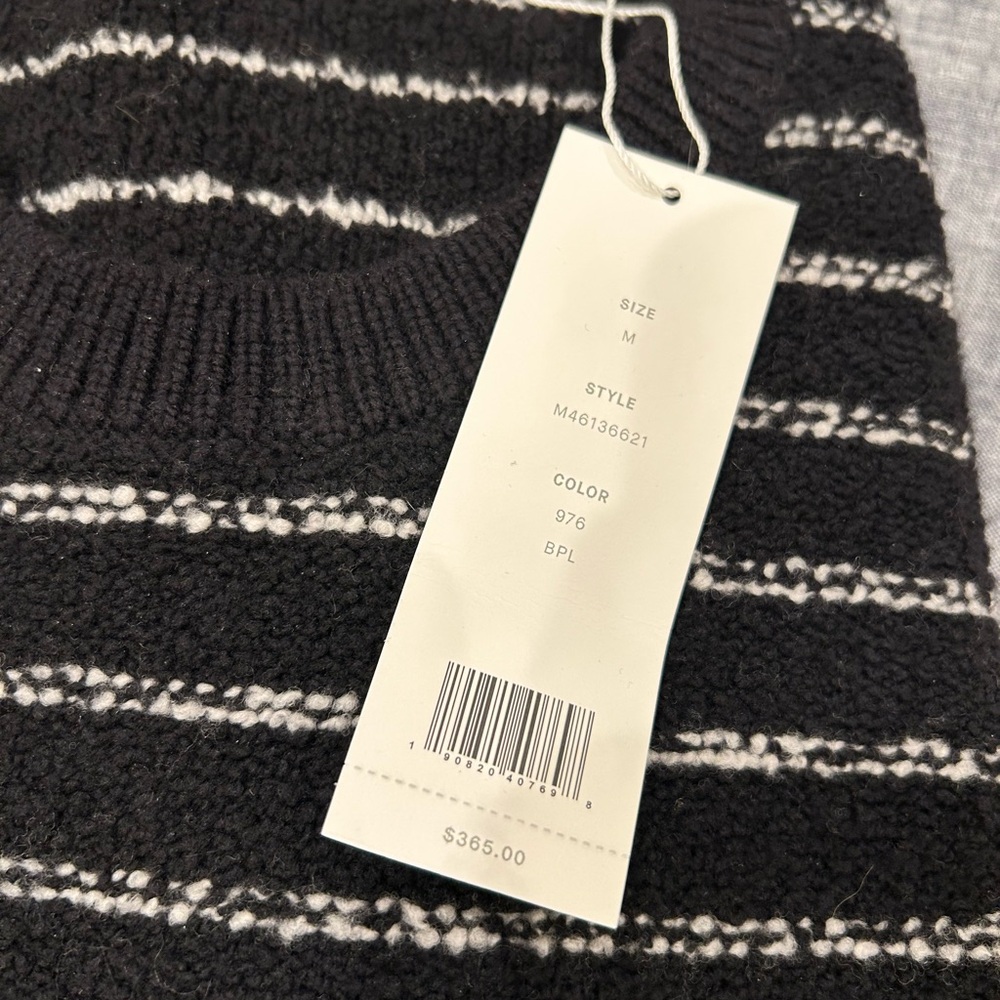 NWT Vince Black and White Knit Sweater (M)